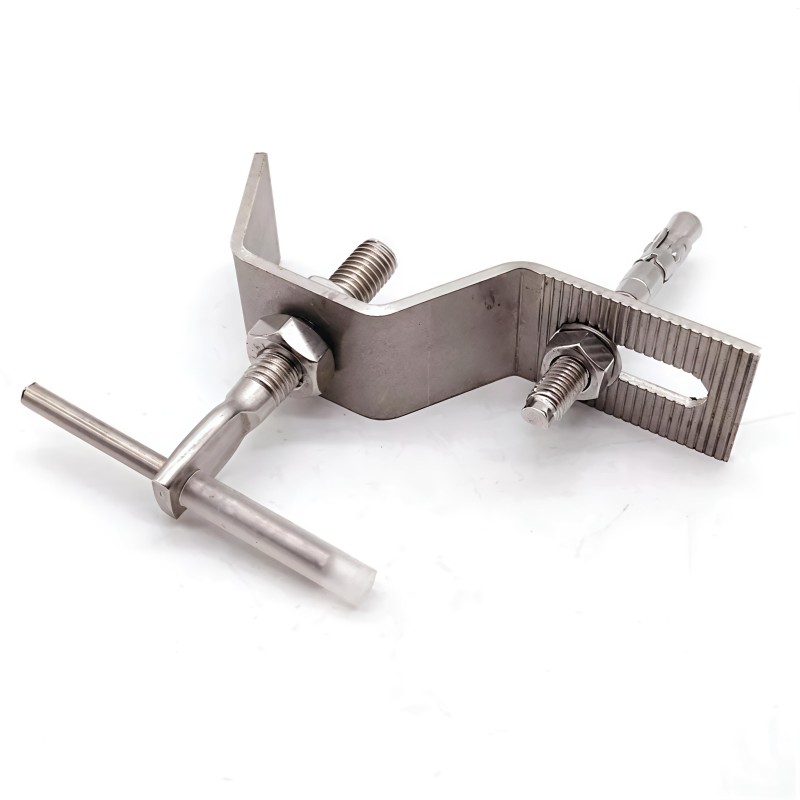 Sistema de soporte de pared de piedra de acero inoxidable